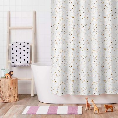 Stars Shower Curtain 1pc 180x180 Cm SDC 2404 Multi Color