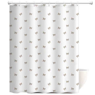 Bows Shower Curtain 1pc 180x180 Cm SDC 2392 Multi Color