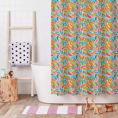 Happy Place Shower Curtain 1pc 180x180 Cm SDC 2476 Multi Color