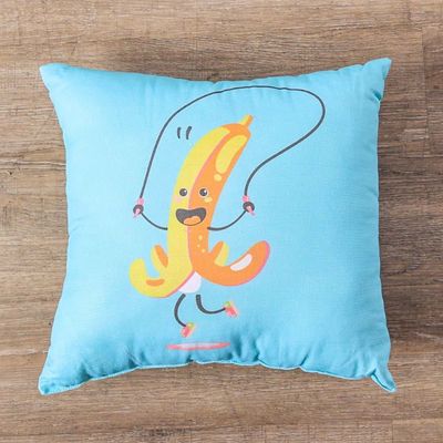 Banana Jump Filled Cushion 1pc 45x45 Cm SDC 2464 Multi Color