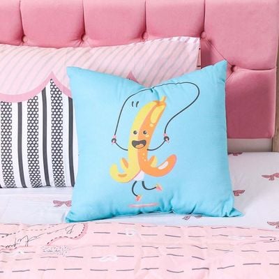 Banana Jump Filled Cushion 1pc 45x45 Cm SDC 2464 Multi Color