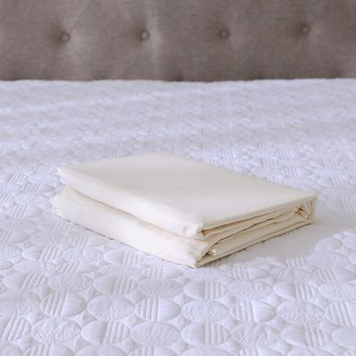 Solace 3-Piece 300 TC Queen Fitted Sheet Set-150x200+30 cm-Off White