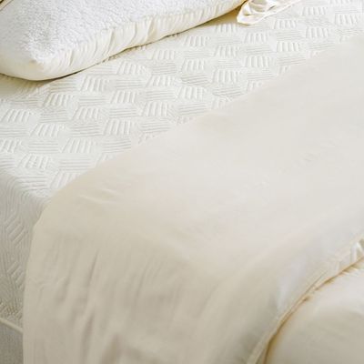 Solace 3-Piece 300 TC Super King Duvet Cover Set-270x220 cm-Off White