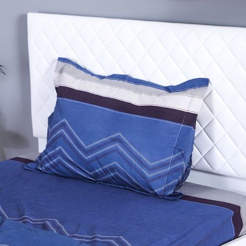 Avenue 3-Piece Single Plush Comforter Set-150x230cm-Blue