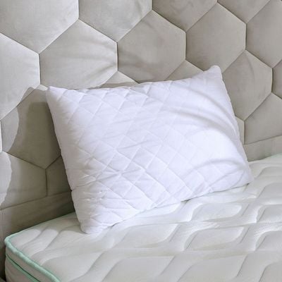 Quilted Pillow 50x70 Cm White