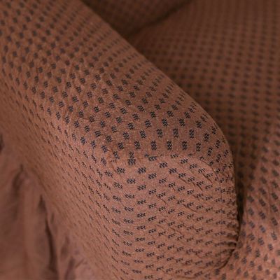 Evory 2-Seater Stretchable Sofa Cover 140x180 Cm Brown 