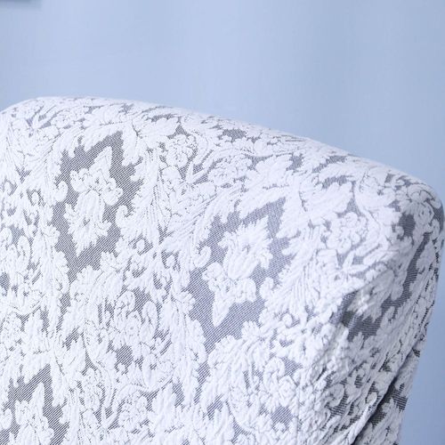 Evory 1-Seater Damask Jacquard Sofa Cover 70x110 Cm Grey