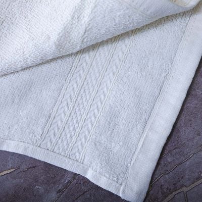 Egyptian Cotton Face Towel 33X33 Cm - White