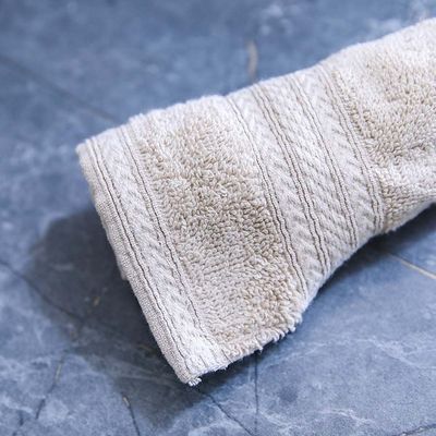 Egyptian Cotton Face Towel 33X33 Cm - Beige