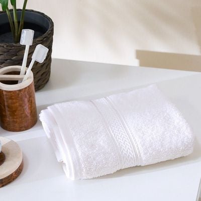 Organic Cotton Hand Towel 90x50 Cm White