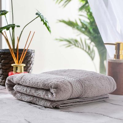 Organic Cotton Bath Towel 140x70 Cm Grey