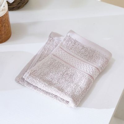 Organic Cotton Face Towel 33x33 Cm Grey