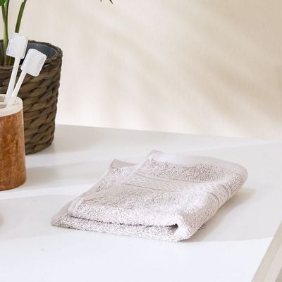 Organic Cotton Face Towel 33x33 Cm Grey