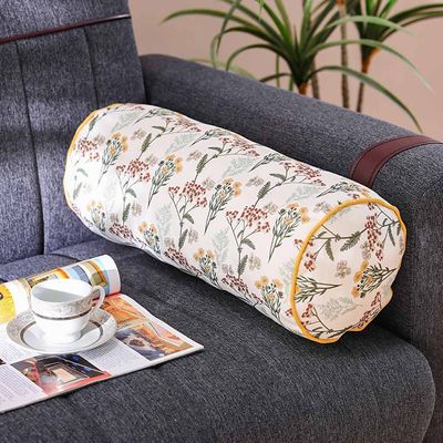 Euthopia Flora Bolster Cushion 20X50 Cm Off White