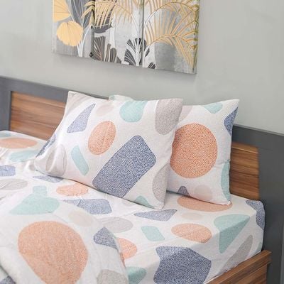 Plush Pebbles 4-Piece Queen Comforter Set 228X254 Cm Multi