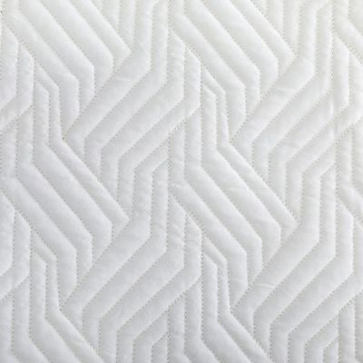 Jewel Quilted Waves 3-Piece King Bedspread Set 220x240 Cm Off White