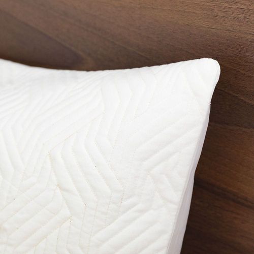 Jewel Quilted Waves 3-Piece King Bedspread Set 220x240 Cm Off White