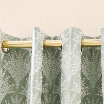 Meadow Jacquard Curtain 2-Piece Set 135X240 Cm - Green