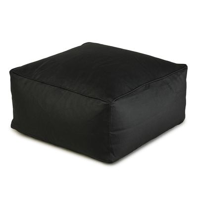 Maxwell Solid Pouffe -Black
