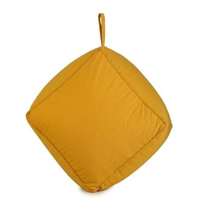 Maxwell Solid Pouffe -Mustard