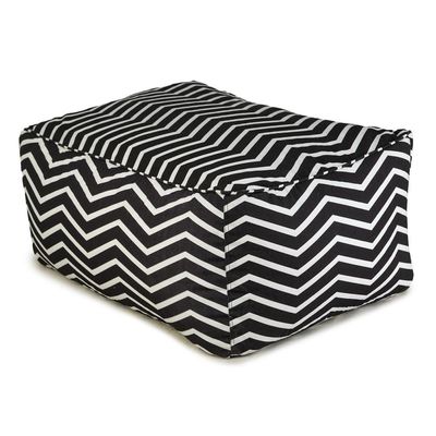 Elba Waves Pouffe -Black