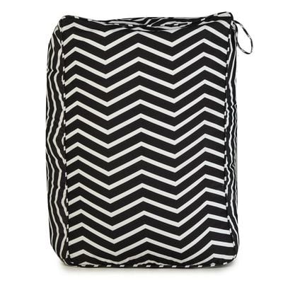 Elba Waves Pouffe -Black