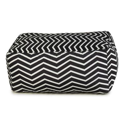 Elba Waves Pouffe -Black