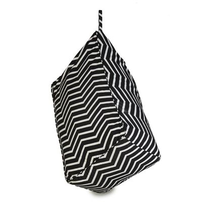 Elba Waves Pouffe -Black