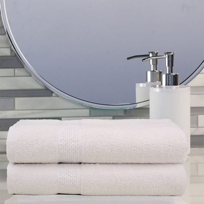 Sterling Solid 2-Piece Bath Towel Set 70X140 Cm White