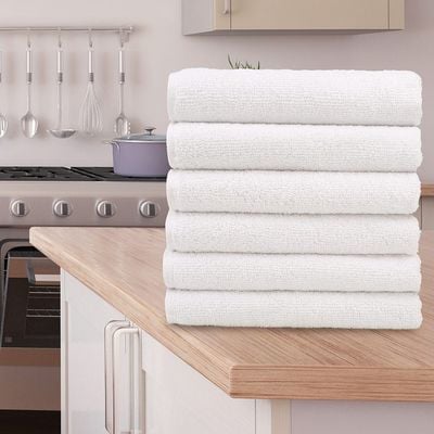Sterling Solid 6-Piece Hand Towel Set - 40X70 Cm Assorted 