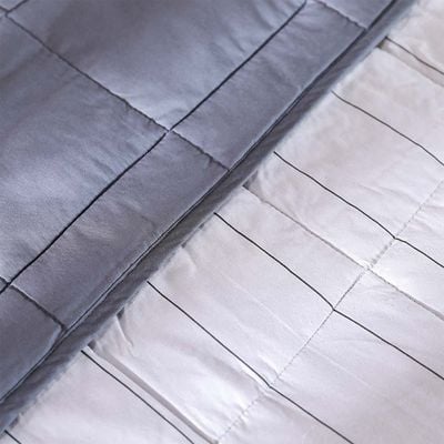 Joy Cotton Quilted Bed Spread Queen -Grey