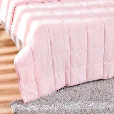 Joy Cotton Quilted Bed Spread Queen -Pink