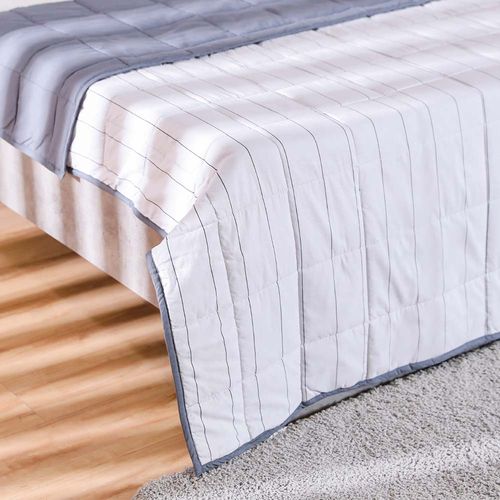 Joy Cotton Quilted Bed Spread King -Grey