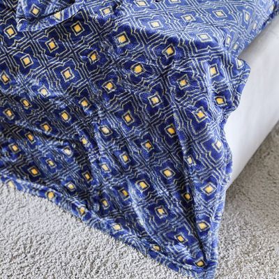 Kosmo Printed Blanket Single 150X235 Cm - Blue