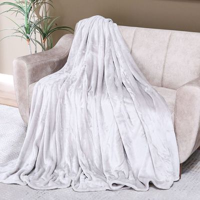 Vegas Solid Blanket Double 220X240 Cm - Off White