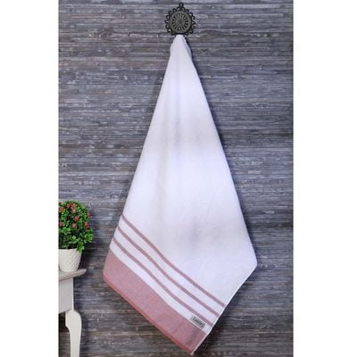 Lets Dry Reinheart Border Bath Towel 70X140 Cm -Rose