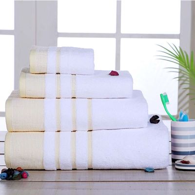 Lets Dry Reinheart Border Hand Towel 50X80 Cm - Butter 