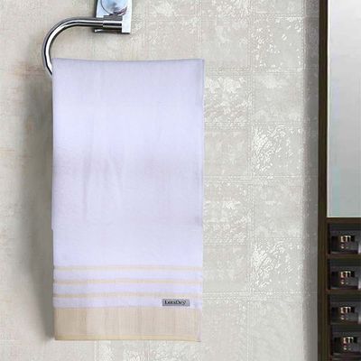 Lets Dry Reinheart Border Hand Towel 50X80 Cm - Butter 