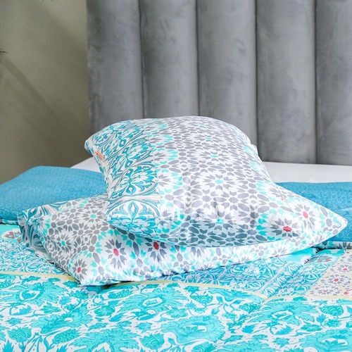 Casablanca 3 -Pcs Queen Comforter Set 200x240 Cm Teal