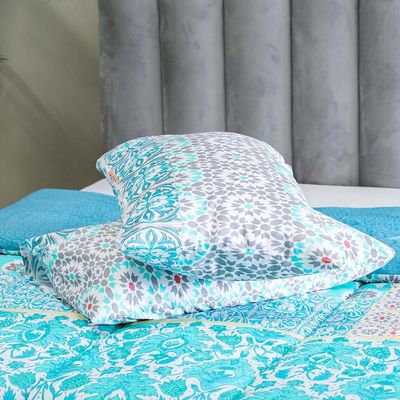 Casablanca 3 -Pcs King Comforter Set 240x260 Cm Teal