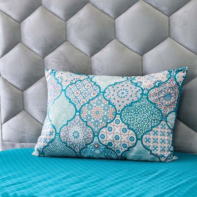 Samarkand 4-Pcs Queen Comforter Set 200x240 Cm Dark Teal