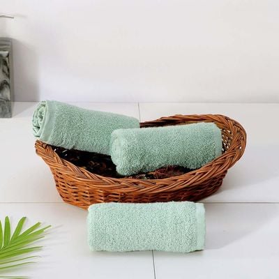 Cloud Touch Super Fine Zero Face Towel 33x33 Cm Cameo Green