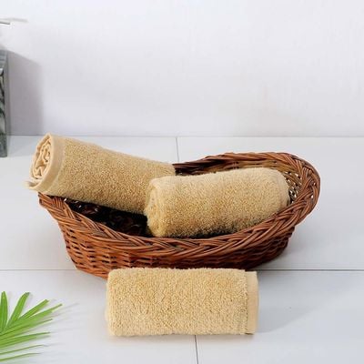 Cloud Touch Super Fine Zero Face Towel 33x33 Cm Beige