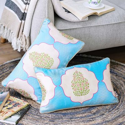 Jaal Filled Cushion 30x50 Cm Multicolor