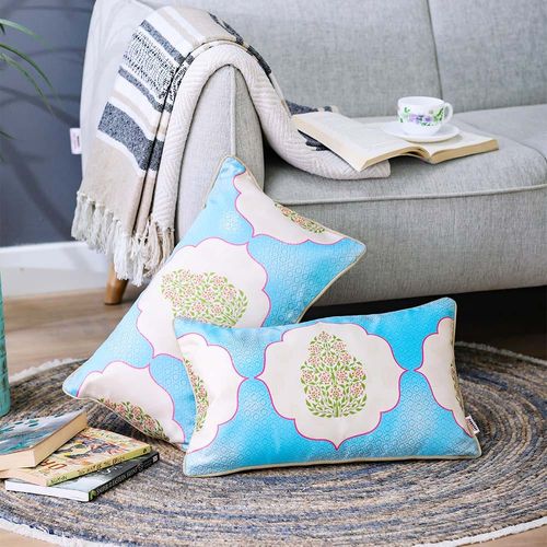 Jaal Filled Cushion 30x50 Cm Multicolor