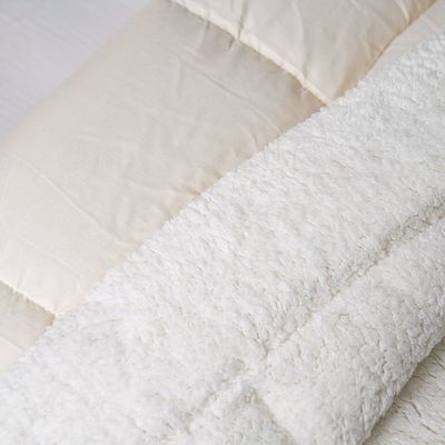 Serenity Sherpa Duvet Super King 220x260 Cm Beige