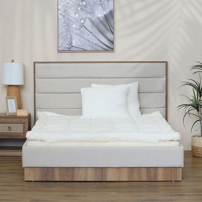 Serenity Mattress Topper Queen 160x200 Cm Beige