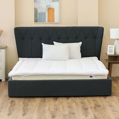 Serenity Feels Like Down Mattress Super King Topper 200x200 Cm White