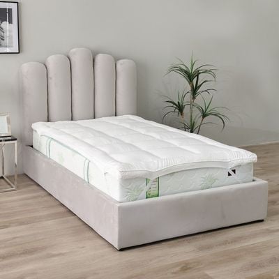 Serenity Silk Feel Mattress Topper Single 120x200 Cm White