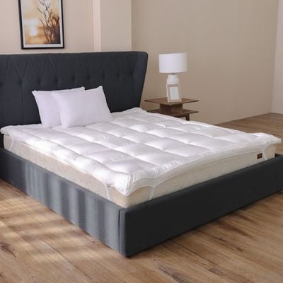 Serenity Silk Feel Mattress Topper King 180x200 Cm White